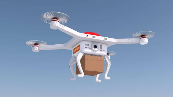 3d rendering Drone volando —  Fotos de Stock