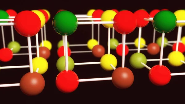 3D bağlantı, parçacıklar ve ışık yapı — Stok fotoğraf