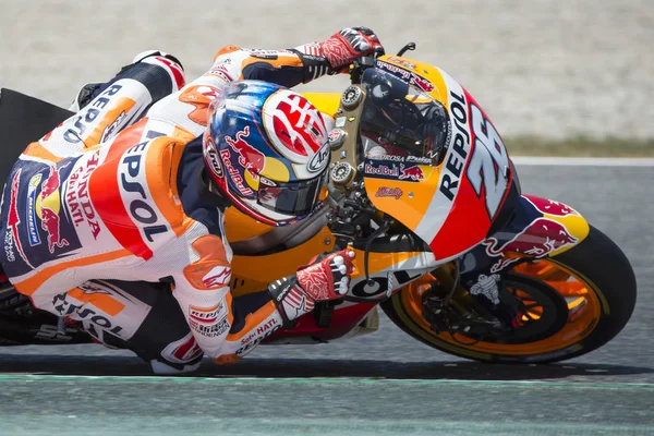 Motorista Dani Pedrosa. Equipa Repsol Honda. Monster Energy Grand Prix da Catalunha — Fotografia de Stock