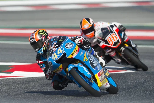 Conductor Aron Canet. Equipo Estrella Galicia. Moto3. Gran Premio Monster Energy de Cataluña —  Fotos de Stock