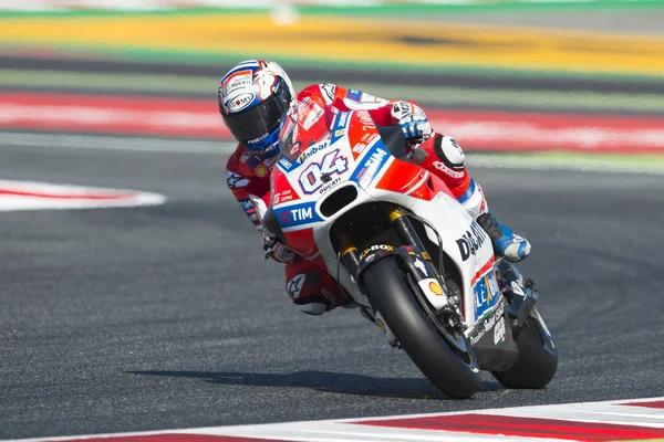 Conducteur Andrea Dovizioso. Équipe Ducati. Grand Prix Monster Energy de Catalogne — Photo