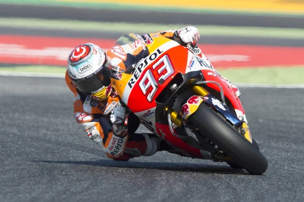 Sürücü Marc Marquez. Repsol Honda takımı. Catalonia canavar enerji Grand Prix — Stok fotoğraf