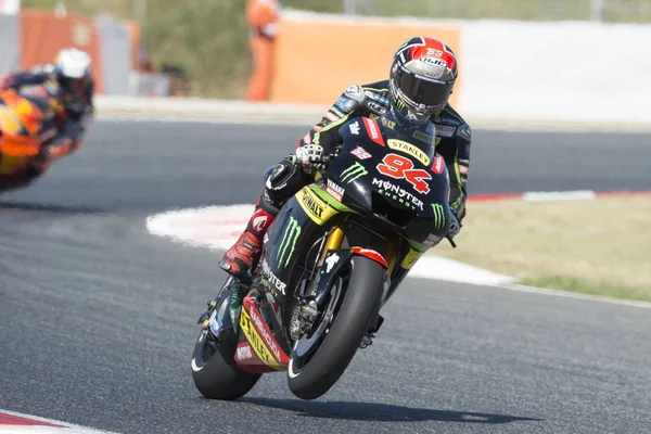 Sürücü Jonas Folger. Monster Yamaha Team. Catalonia canavar enerji Grand Prix — Stok fotoğraf