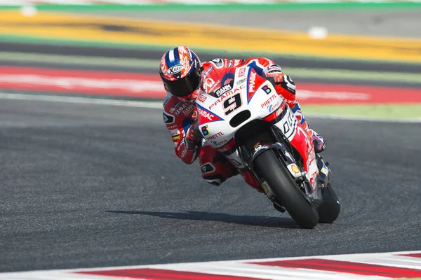 Conductor Danilo Petrucci. Equipo Octo Pramac. Gran Premio Monster Energy de Cataluña —  Fotos de Stock