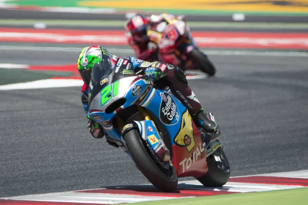 Stuurprogramma Franco Morbidelli. Estrella Galicia Team. Moto2. Monster Energy Grand Prix van Catalonië — Stockfoto