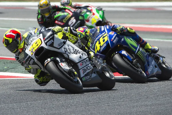 Conductor Álvaro Bautista. Equipo de Tire y Oso. Gran Premio Monster Energy de Cataluña —  Fotos de Stock