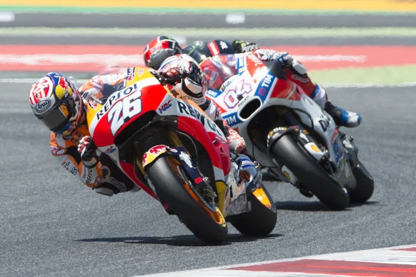 Motorista Dani Pedrosa. Equipa Repsol Honda. Monster Energy Grand Prix da Catalunha — Fotografia de Stock