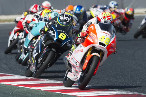 Sterownik Lorenzo Dalla Porta. Mahindra zespołu. Moto3. Monster Energy Grand Prix Katalonii — Zdjęcie stockowe