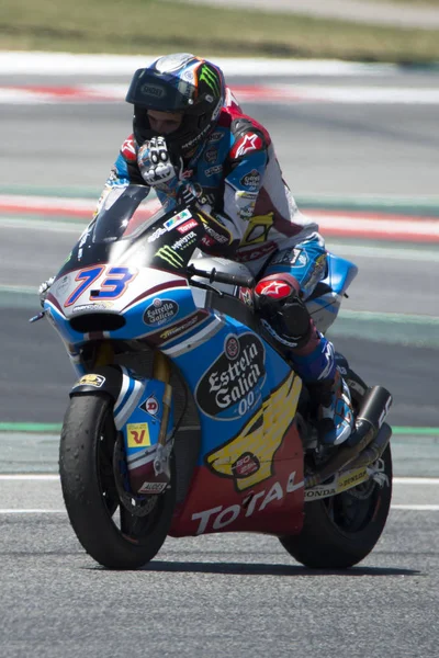 Drivrutinen Alex Marquez. AGR Team. Moto2. Monster Energy Grand Prix i Katalonien — Stockfoto