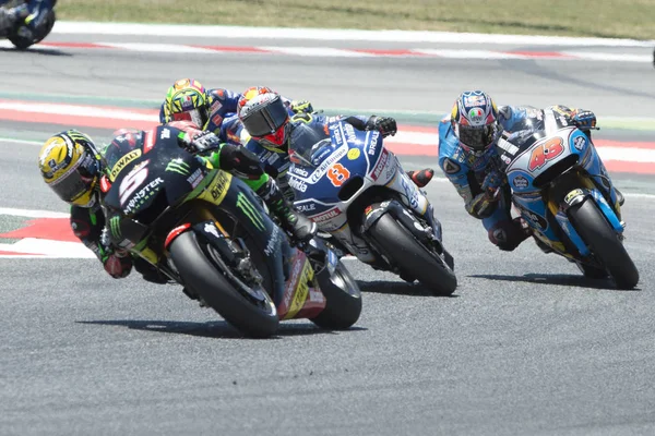 Conductor Johann Zarco. Equipo Yamaha. Gran Premio Monster Energy de Cataluña MotoGP en el Circuito de Cataluña —  Fotos de Stock