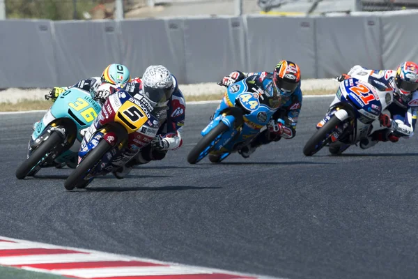 Conductor Romano Fenati. Equipo Marinelli. Moto3. Gran Premio Monster Energy de Cataluña —  Fotos de Stock