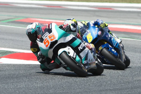 Fahrer hafizh syahrin. petronas Team. Moto2. Monsterenergie Grand Prix von Katalonien — Stockfoto