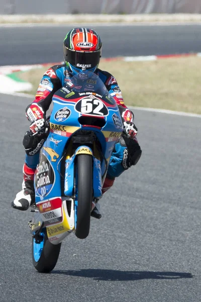 Sterownik Alcoba Ferrer, Jeremy. Moto3. Junior Team Estrella Galicia. FIM Cev Repsol — Zdjęcie stockowe