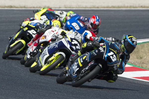 Conductor Vietti Ramus, Celestino. Moto3. Equipo Junior Equipo VR46. FIM CEV Repsol Internacional —  Fotos de Stock