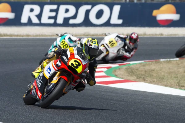 Conductor Tulovic, Lukas. Moto2. Adelante Equipo Junior. Campeonato Internacional FIM CEV Repsol — Foto de Stock