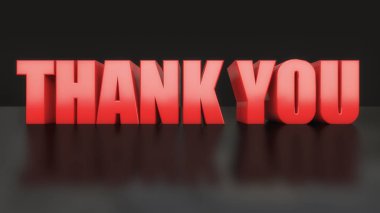 3D render. Word teşekkür ederim ve zemin