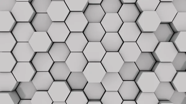 3d rendering. Abstract hexagon geometry background