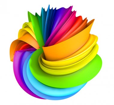 3 boyutlu görüntüleme. Soyut renkli arkaplan