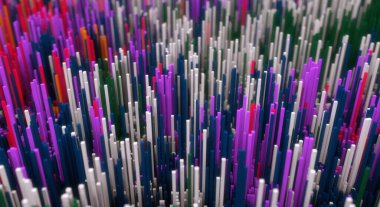 3d render. Soyut heykel arka planı