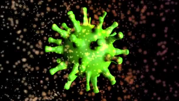 Renderelés Coronavirus Koncepció Illusztráció — Stock videók