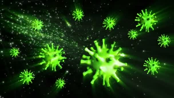 Vykreslení Coronavirus Koncept Ilustrace — Stock video
