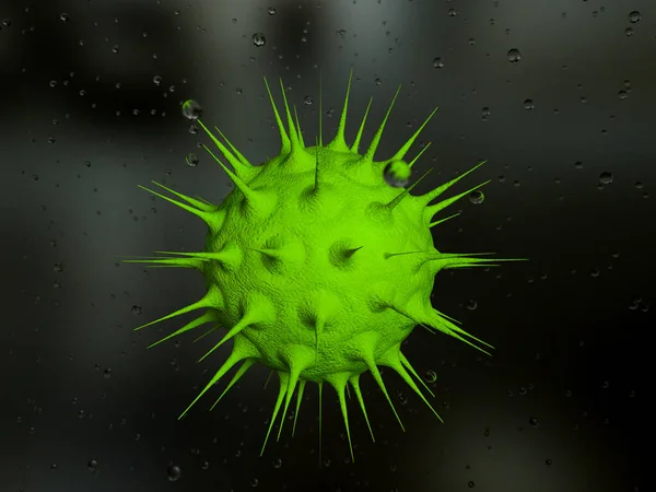 Renderização Ilustração Conceito Coronavirus — Fotografia de Stock