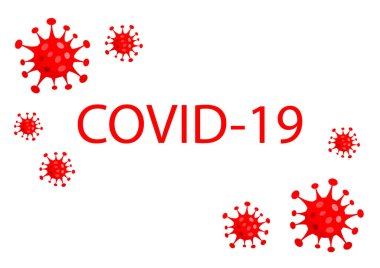 2019-nCoV Novel Corona virüs konsepti. Wuhan şehrinden Covid-19 Solunum Sendromu. vektör illüstrasyonu