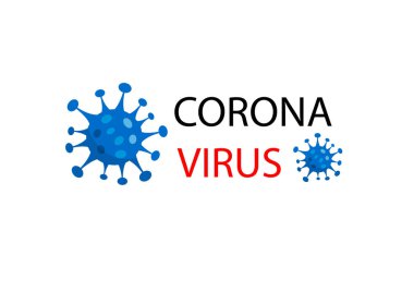 2019-nCoV Novel Corona virüs konsepti. Covid-19 Solunum Sendromu. vektör