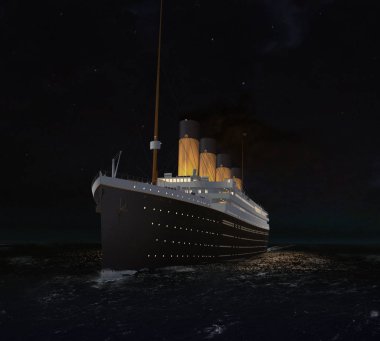 Rms Titanic Atlantik Resimlerinde dün gece