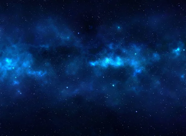Eep Space Nebula Datorgenererad Bakgrund Stockbild