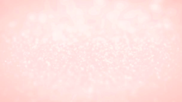 粉色玫瑰金婚纱闪闪发光背景圈 — 图库视频影像