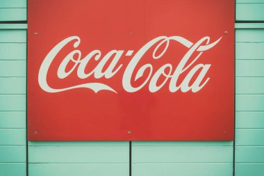Schevening 'de Coca Cola reklamının Retro tasarımı