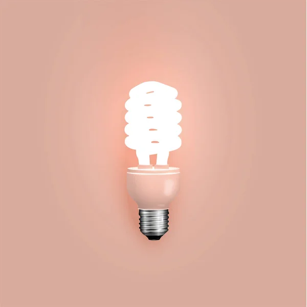 Energy saver lightbulb, vector illustration — Stock Vector