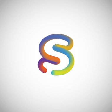 Renkli karakter bir yazı kümesi, illüstrasyon vektör