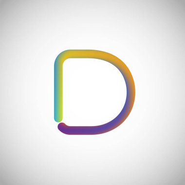 Renkli karakter bir yazı kümesi, illüstrasyon vektör