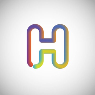 Renkli karakter bir yazı kümesi, illüstrasyon vektör