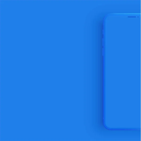 Realistische mat kleurrijke telefoon, vectorillustratie — Stockvector