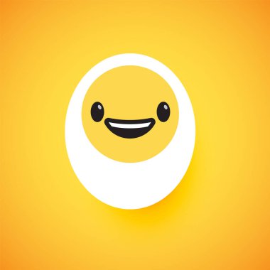 Şirin yumurta ifadesi, vektör çizimi.