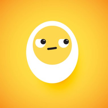 Şirin yumurta ifadesi, vektör çizimi.