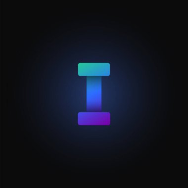 Mavi kağıt karakteri bir yazı dizisinden, vektör illüstrasyonundan katladı