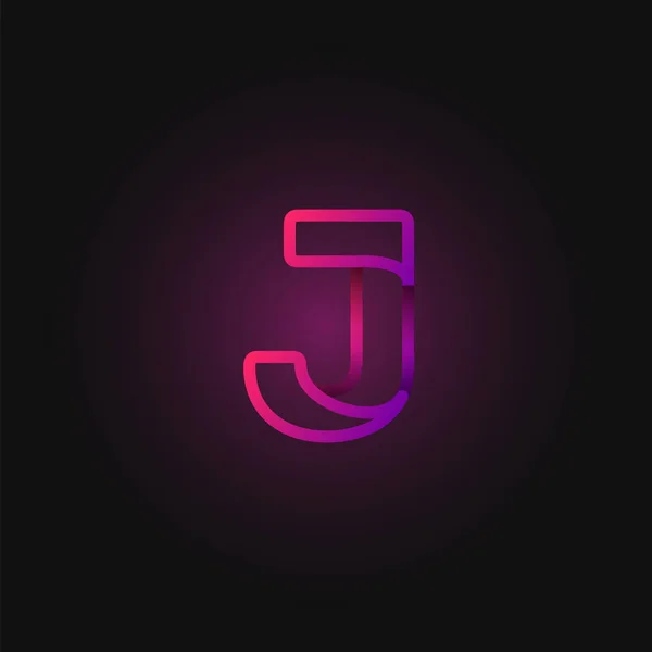 Ροζ διπλωμένος χαρακτήρας γραμμής από μια γραμματοσειρά, διανυσματική απεικόνιση — Διανυσματικό Αρχείο