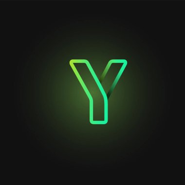 Yeşil kağıt karakteri bir yazı dizisinden, vektör illüstrasyonundan katladı