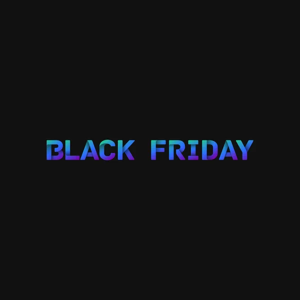 Folded Paper Word Black Friday Dark Background Vector Illustration — Stock Vector
