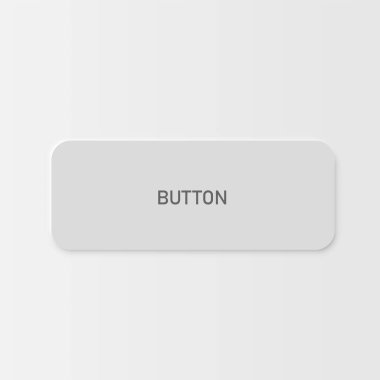 Web siteleri ve mobil uygulamalar için çok yüksek detaylı beyaz kullanıcı arayüzü düğmesi, vektör illüstrasyonu