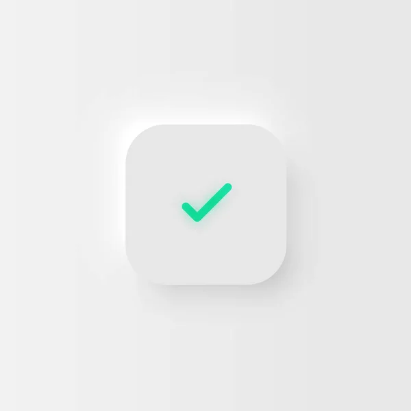 Botão Interface Usuário Branco Detalhado Muito Alto Para Sites Aplicativos — Vetor de Stock