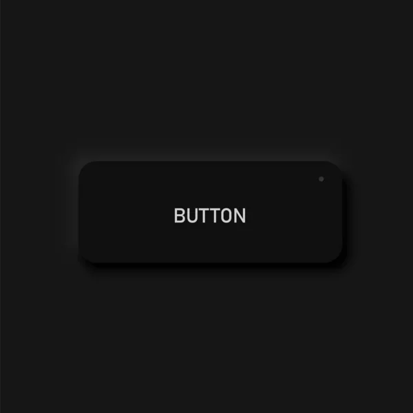 Botão Interface Usuário Preto Detalhado Muito Alto Para Sites Aplicativos — Vetor de Stock