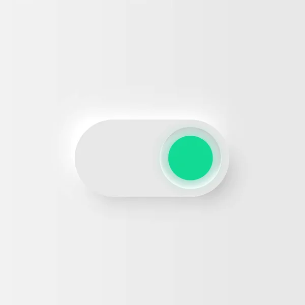 Interrupteur Interface Utilisateur Blanc Très Détaillé Pour Sites Web Applications — Image vectorielle