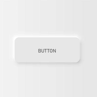 Web siteleri ve mobil uygulamalar için çok yüksek detaylı beyaz kullanıcı arayüzü düğmesi, vektör illüstrasyonu