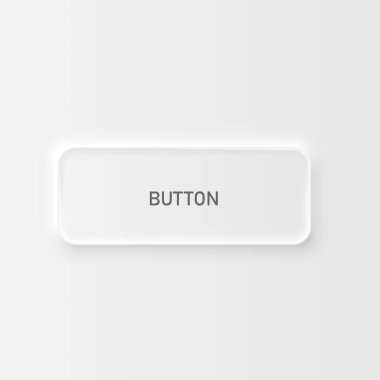 Web siteleri ve mobil uygulamalar için çok yüksek detaylı beyaz kullanıcı arayüzü düğmesi, vektör illüstrasyonu