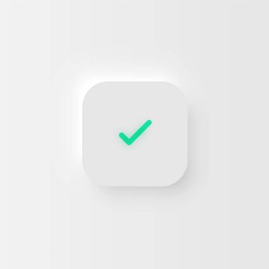 Web siteleri ve mobil uygulamalar için çok yüksek detaylı beyaz kullanıcı arayüzü düğmesi, vektör illüstrasyonu